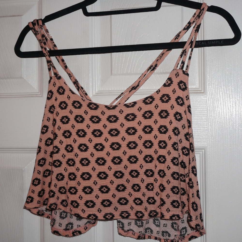 Cross Back Crop Tiop